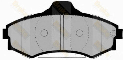 BRAKE ENGINEERING pa1354 -  Комплект тормозных колодок, дисковый тормоз